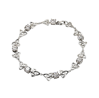 Image for Shanore Sterling Silver CZ Trinity Bracelet