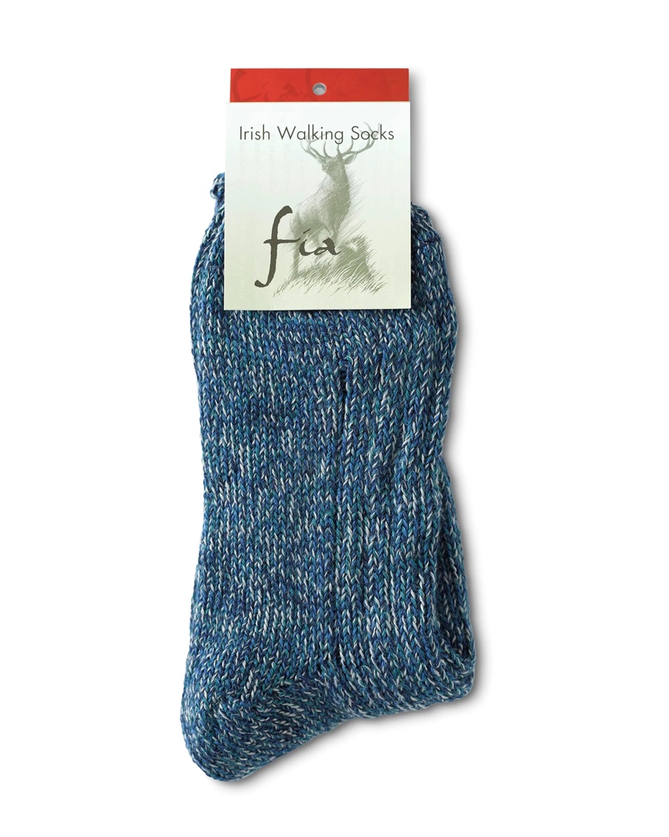Latchfords of Ireland Fia Walking Socks, Dark Blue Irish Jewelry