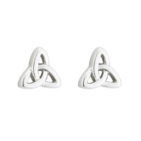 Image for Solvar Sterling Silver Trinity Knot Stud Earrings
