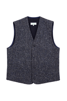 Image for Jimmy Hourihan Mens Waistcoat Vest Magee Donegal Tweed, Charcoal