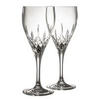 Image for Galway Irish Crystal Longford White Wine Glasses Pair