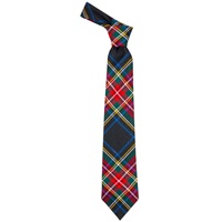 Image for Stewart Black Tartan Wool Necktie