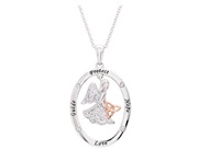 Image for Sterling Silver SW Guide Protect Hope Love Angel Trinity
