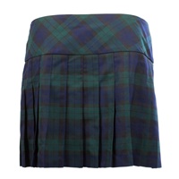 Image for Ladies Tartan Billie Kilted Skirt Black Watch (12)