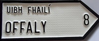 Image for Irish County Roadsign, Co Offaly