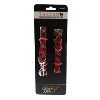 Image for Glen Appin Tartan Dog Collar and Lead Set, Royal Stewart