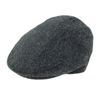 Image for Glen Appin Harris Tweed Country Cap, Charcoal