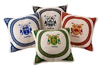 Image for Embroidered Coat of Arms Pillow Cover