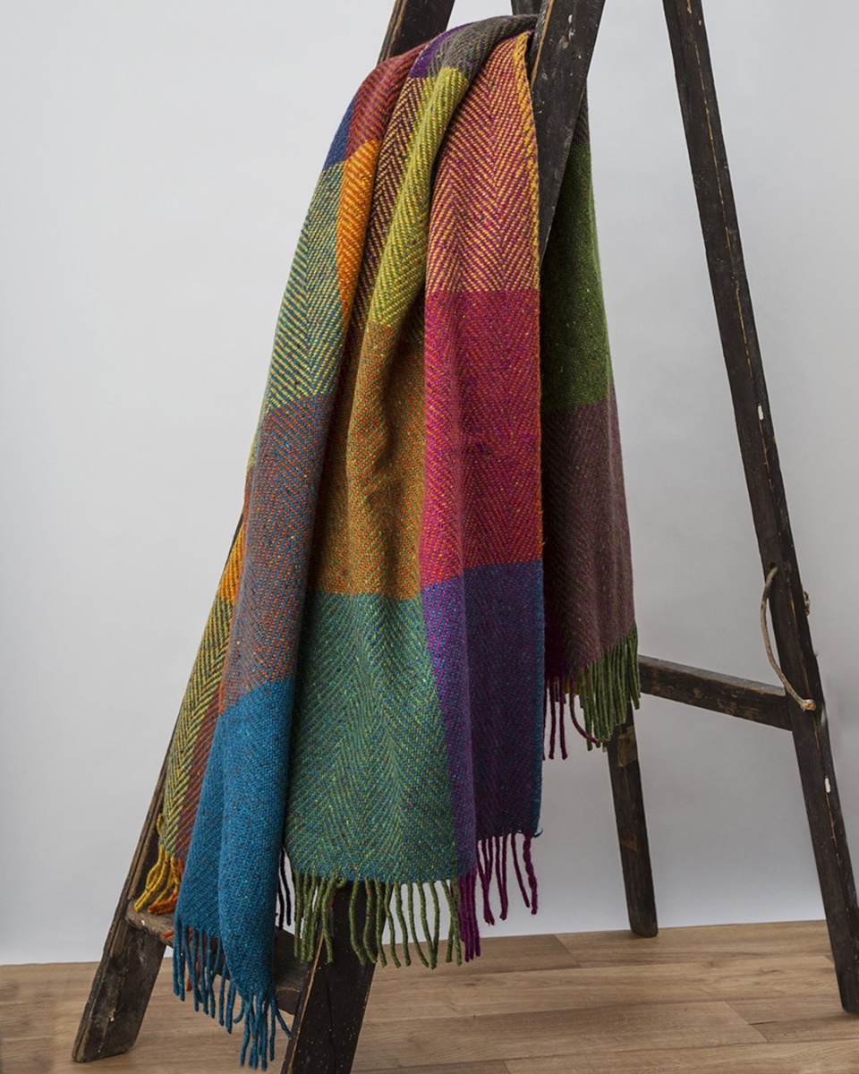 Avoca Handweavers Heavy Donegal Throw, Circus Irish Jewelry Irish