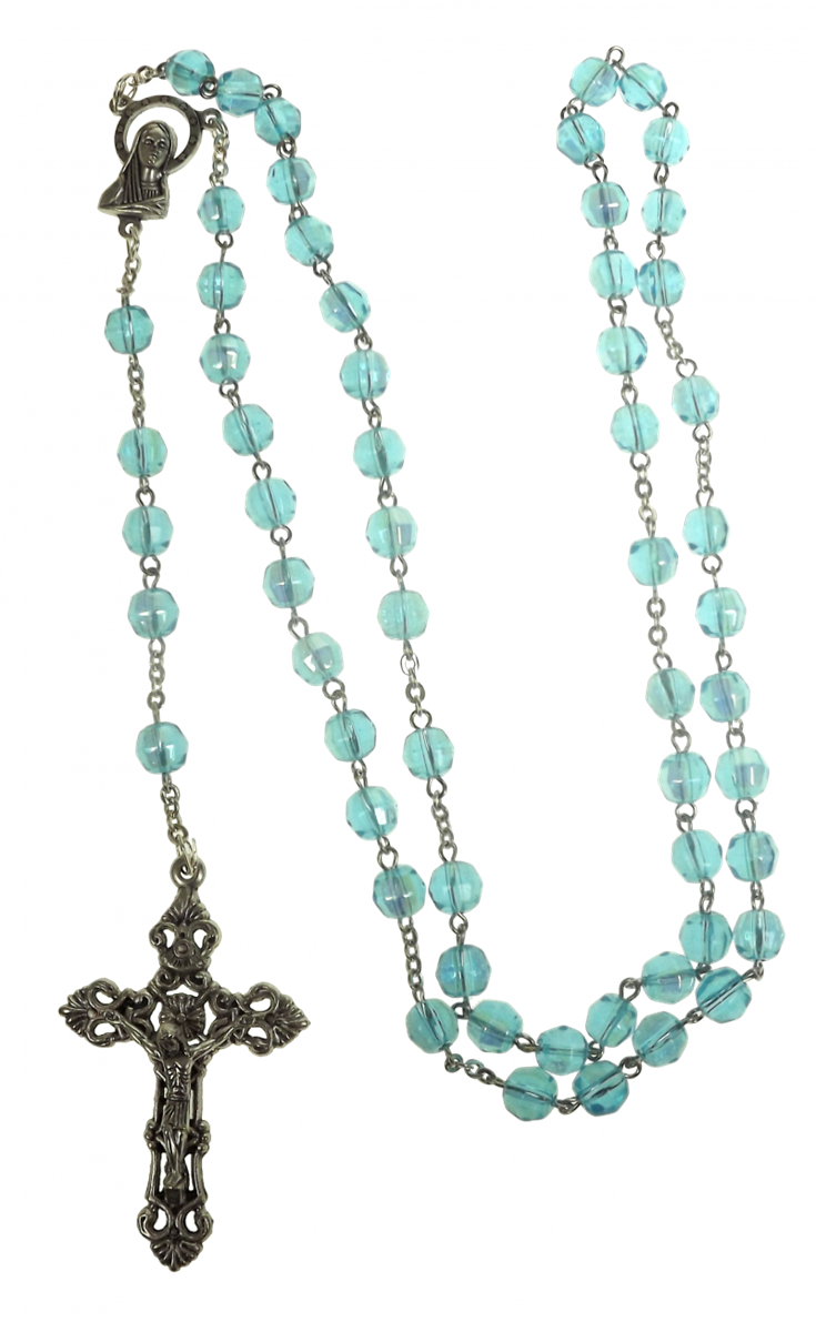 Blue-Green ite and Bronze Rosary