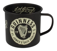 Image for Guinness Signature Enamel Black & Cream Coffee / Tea Mug