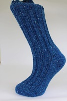 Grange Craft Irish Country Socks, Blue