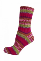 Image for Grange Craft Ladies Fair Isle Socks, Pink Rose