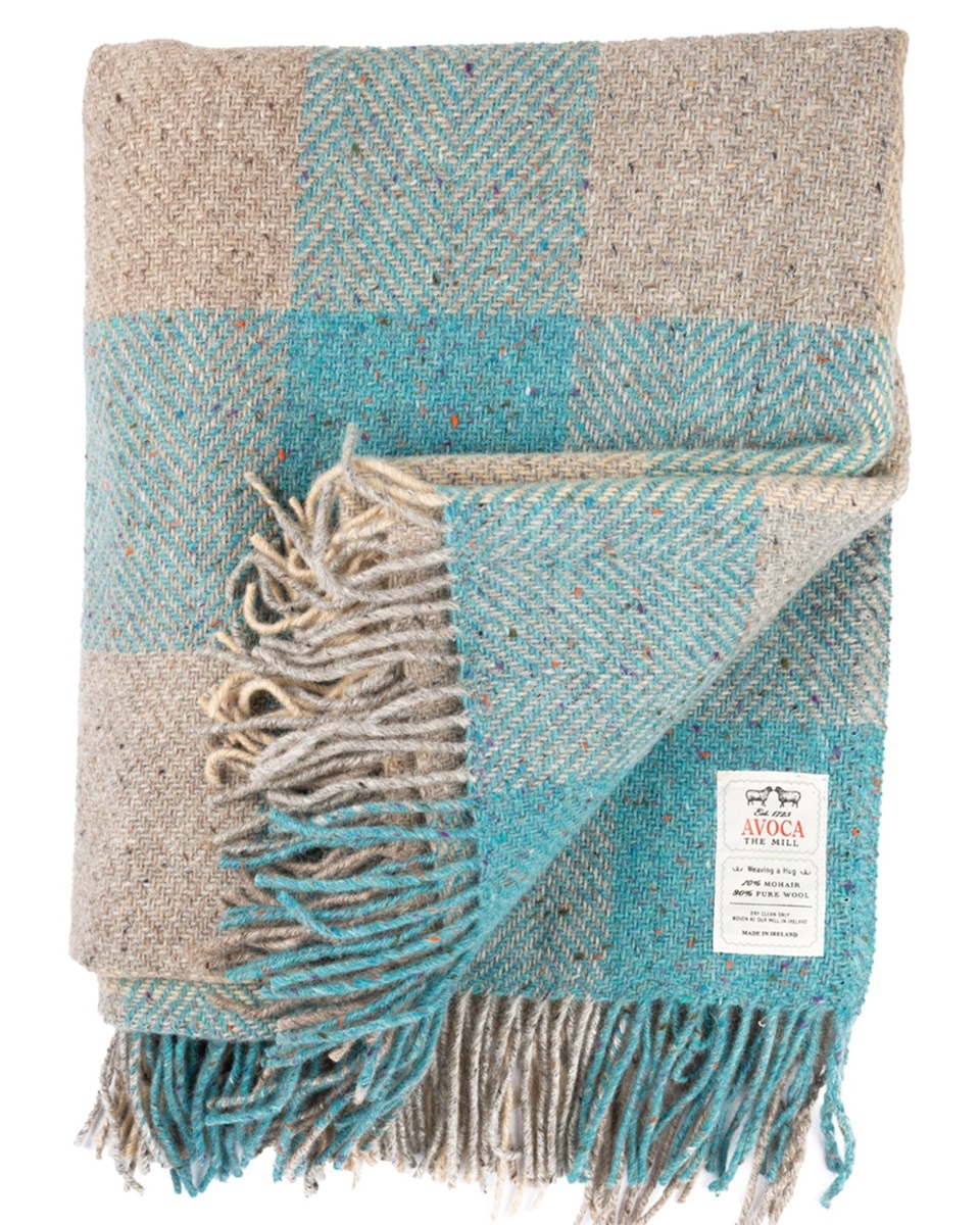 Avoca Handweavers Mohair Tweed Dewdrop Throw Irish Jewelry Irish