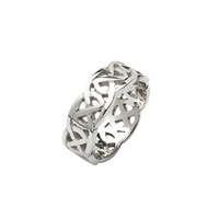 Image for Sterling Silver Celtic Knot Wedding Ring 8.2mm