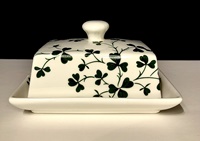 Image for Shannonbridge Shamrock Butter Dish