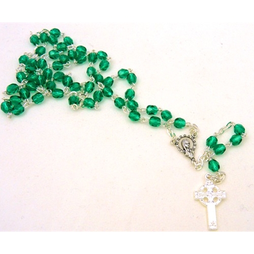 Green Rosary Beads Irish Jewelry Irish Store Tipperary Irish