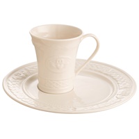 Image for Belleek Classic Claddagh Mug & Tray Set