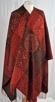 Image for Calzeat Celtic Knot Russet Ruana
