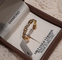 Image for 14kt Gold Vermeil Diamond Set Celtic Ring