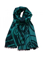 Image for Book Of Kells Green/ Black Celtic Reversible Scarf