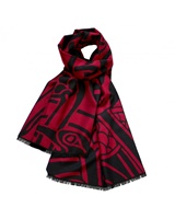 Image for Book Of Kells Red/ Black Celtic Reversible Scarf