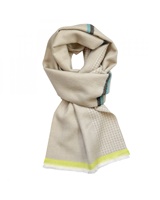 Image for Patrick Francis Ireland Herringbone Woven Scarf, Beige