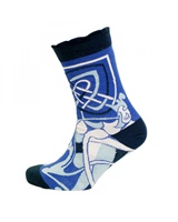 Image for Book Of Kells Celtic Ladies Socks, Blue/Navy