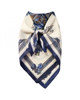 Image for Book of Kells Square Signature Scarf, Navy/Blue/Beige