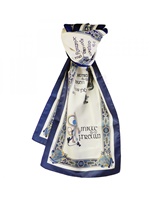 Image for Book of Kells Long Signature Scarf, Navy/Blue/Beige