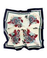 Image for Book Of Kells Celtic Bird Poly Scarf, Teal/Gold