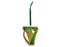Image for Celtic Spirit Irish Harp Hanging Ornament