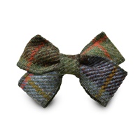 Image for Islander Hair Clip with HARRIS TWEED - Chestnut and Blue Tartan