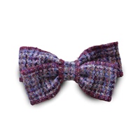 Image for Islander Hair Clip with HARRIS TWEED - Violet Mini Dogtooth