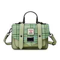 Image for Islander Mini Satchel Bag with HARRIS TWEED - Mint Check