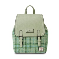 Islander Jura Backpack with HARRIS TWEED - Mint Tartan