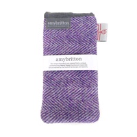 Image for Landscape Harris Tweed Regular Glasses Case, Harebell Purple