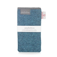 Image for Sunset Harris Tweed Regular Glasses Case, Teal