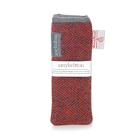 Image for Sunset Harris Tweed Slim Glasses Case, Red