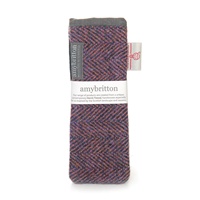 Image for Sunset Harris Tweed Slim Glasses Case, Pink