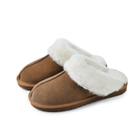 Image for Islander Classic Ladies Sheepskin Slippers, Chestnut