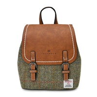 Islander Mini Jura Backpack with HARRIS TWEED - Chestnut Herringbone