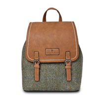 Islander Jura Backpack with HARRIS TWEED - Chestnut Herringbone