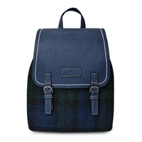 Islander Jura Backpack with HARRIS TWEED - Black Watch Tartan