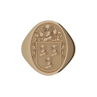 Image for Family Coat Of Arms Yellow Gold 10K Ring Medium Sized Oval