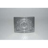 Image for GM Belt Chrome Finish Highland Swirl Buckle