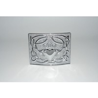 Image for GM Belt Chrome Finish Claddagh Buckle