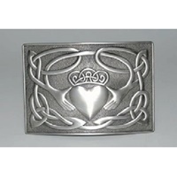 GM Belt Antique Silver Finish Claddagh Buckle