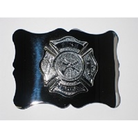 Image for GM Belt Chrome Finish Fire Department Buckle