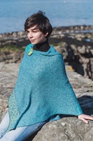 Image for Irish Linen, Cotton and Silk Wallace Shawl, Atlantic